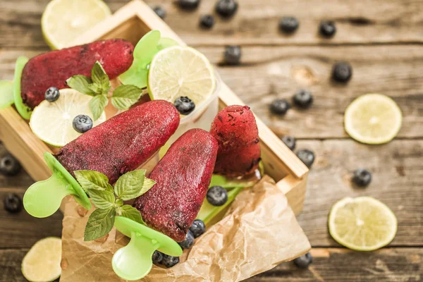 homemade ice cream in forms