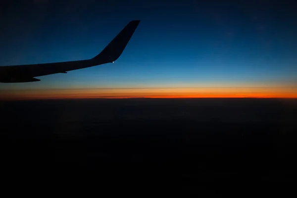 Fotografering från ett flygplan-fönster — Stockfoto