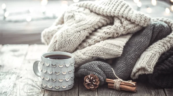 Çay ile rahat natürmort — Stok fotoğraf