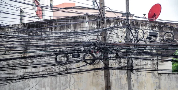 Electric poles in Thailand