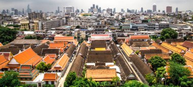 Bangkok ve üstten görünüm çevresi