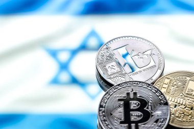 Bitcoin ve litecoin, arka planı İsrail paralar