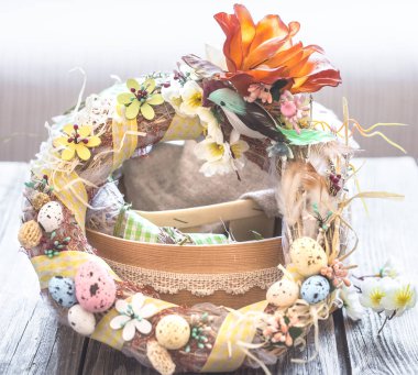 Paskalya kompozisyon çelenk