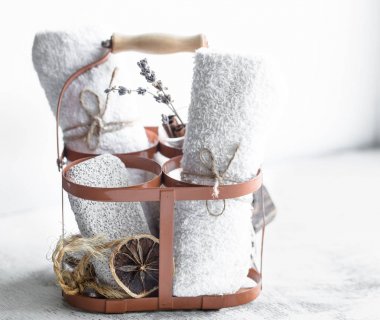 Spa kompozisyona hafif bir arka plan