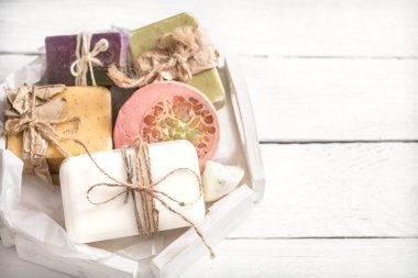 Sabun ile Spa kompozisyon