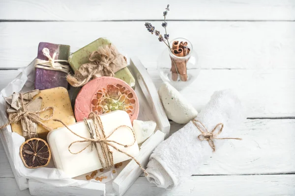 Sabun ile Spa kompozisyon