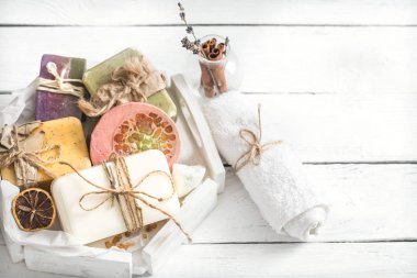 Sabun ile Spa kompozisyon