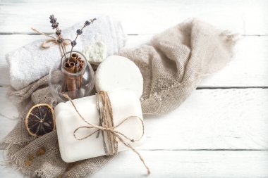 Sabun ile Spa kompozisyon