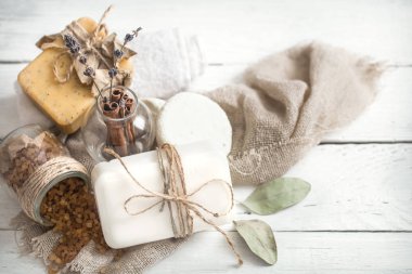 Sabun ile Spa kompozisyon