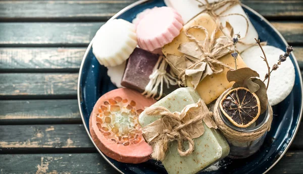Natürmort sabun ile bir Spa