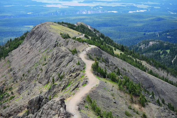 Mount Washburn, Yellowstone Milli Parkı güneyden görünümü