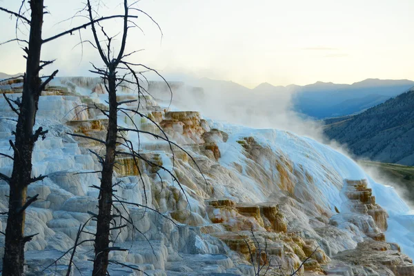 Termas de mamut en Yellowstone — Foto de Stock