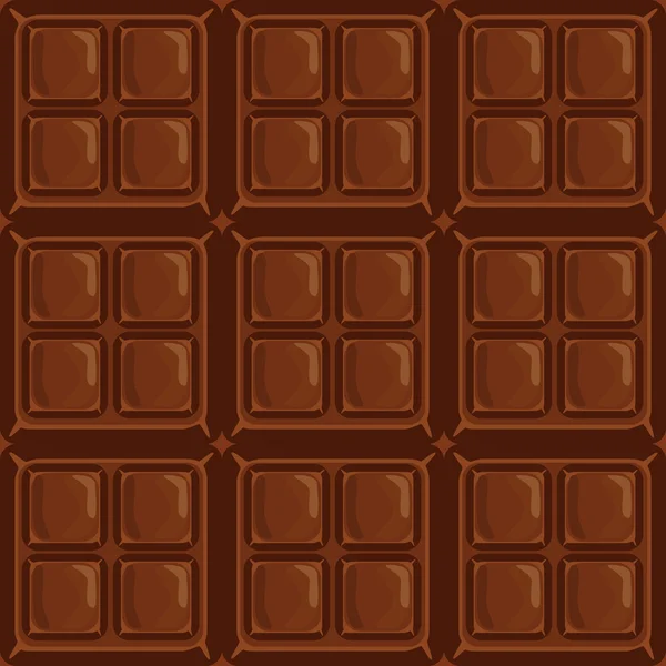 밀크 초콜릿 원활한 패턴 벡터. — 스톡 벡터