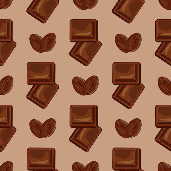 Leche chocolate patrón sin costura vector . — Vector de stock