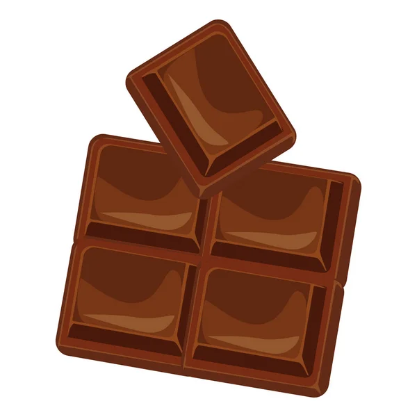 Chocolade repen en stukken vector set — Stockvector