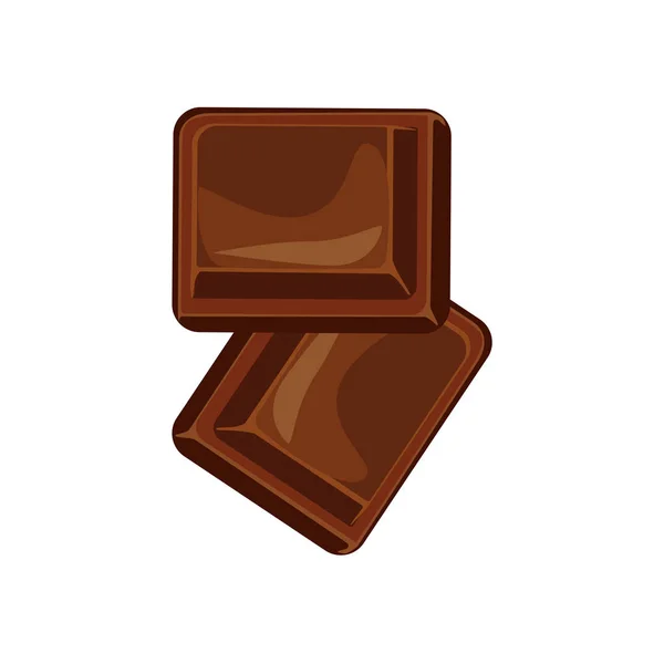 Μπάρες σοκολάτας και κομμάτια διάνυσμα σύνολο — Διανυσματικό Αρχείο
