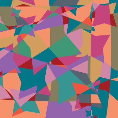 Memphis desen doku ve kartpostal için geometrik şekiller.