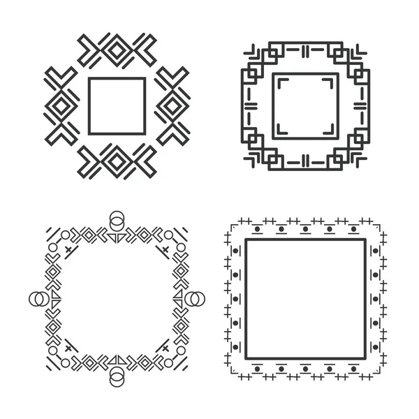 Conjunto de formas geométricas de moda colección de marcos hipster . — Archivo Imágenes Vectoriales
