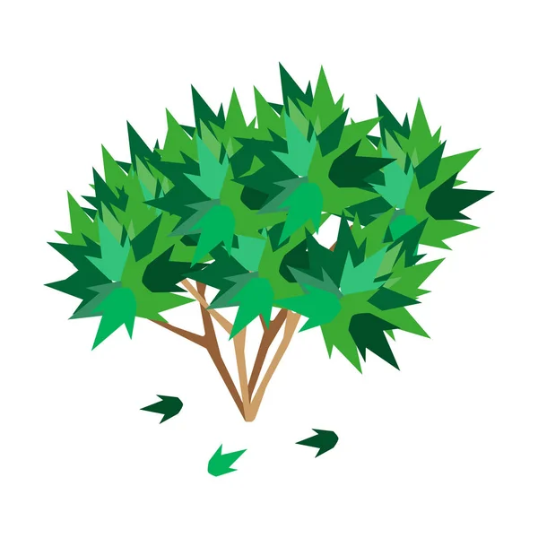 Árbol naturaleza verde vector . — Vector de stock