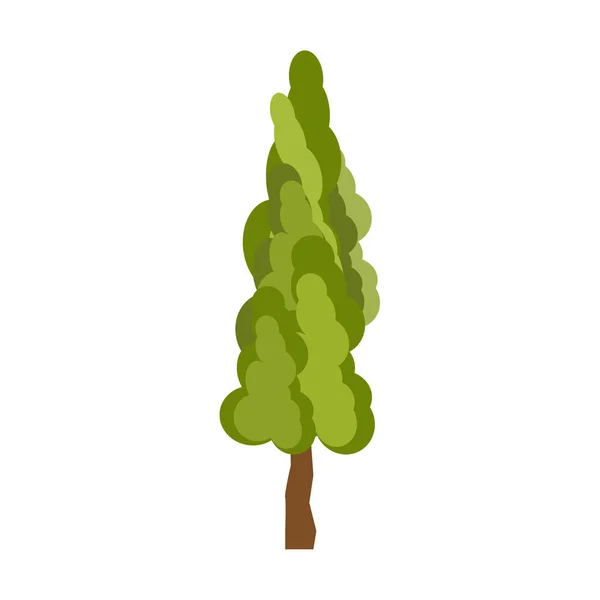 Arbre nature vecteur vert . — Image vectorielle