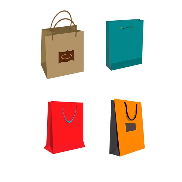 Shopping bags vector illustration. — Stock Vector