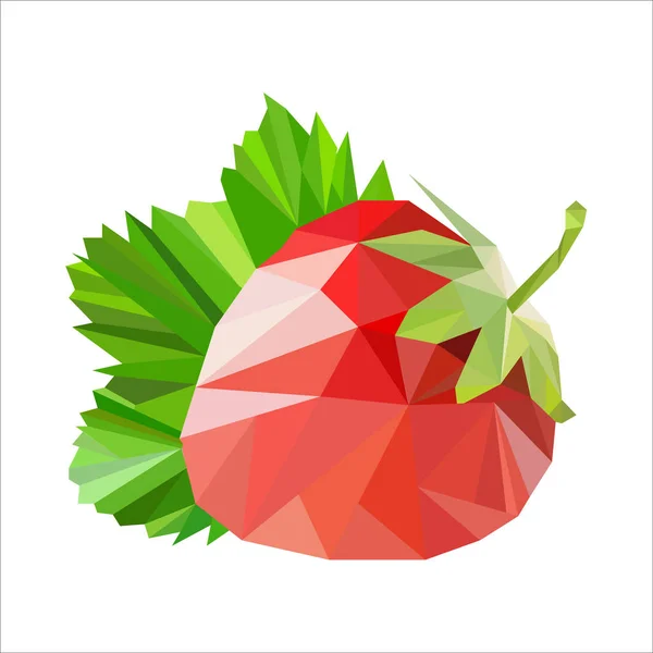 Polygonal fruit. Vector illustration — Stock Vector