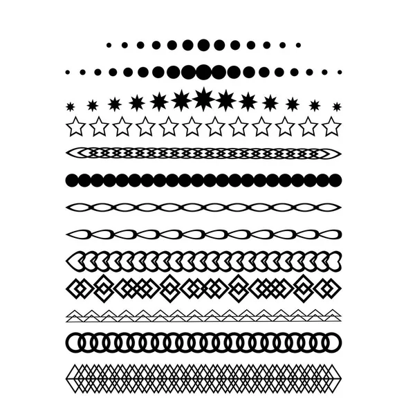 Collection de diviseurs de page d'invitation vectorielle . — Image vectorielle