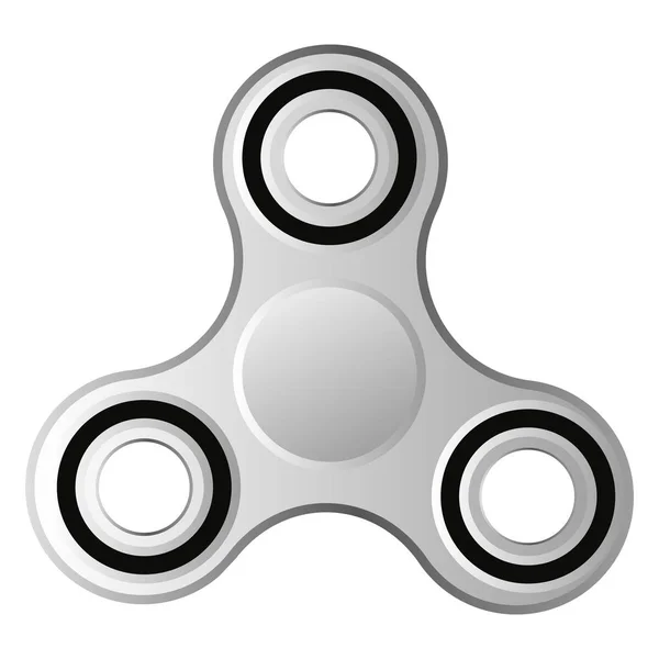 Main Spinner jouet emblème vectoriel illustration stress passe-temps rouleau roulement fidget spin — Image vectorielle