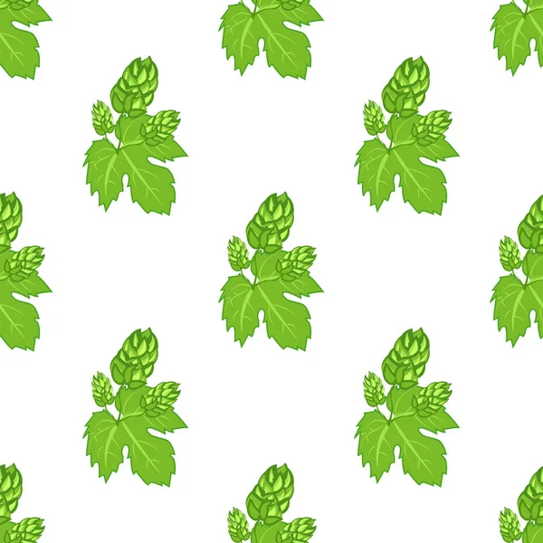 Yeşil atlama ve yaprakları vektör çizim ile Seamless Modeli.