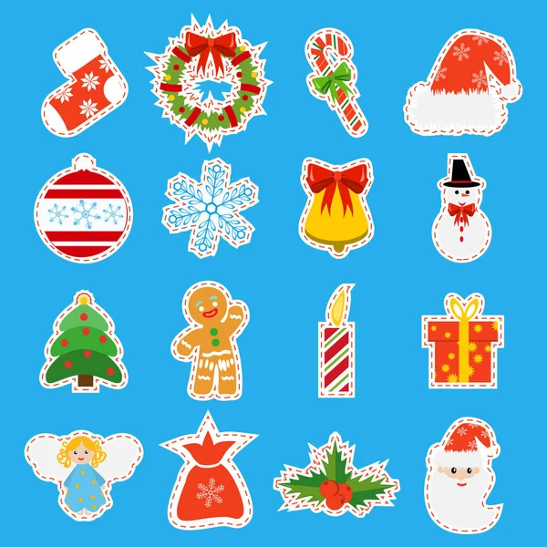 Christmas retro icons, elements and illustrations — Stock Vector