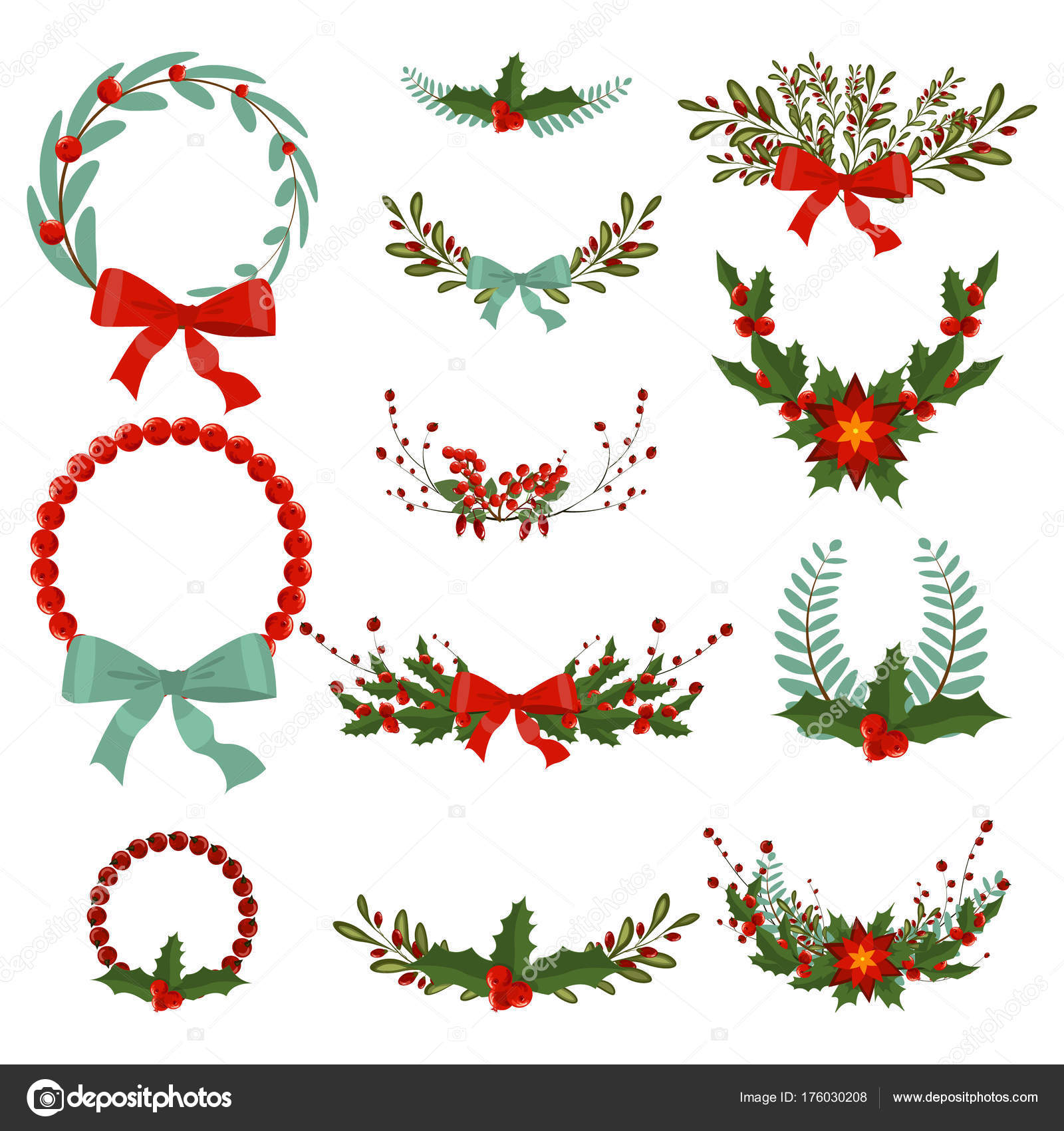 Christmas Garland Drawing
