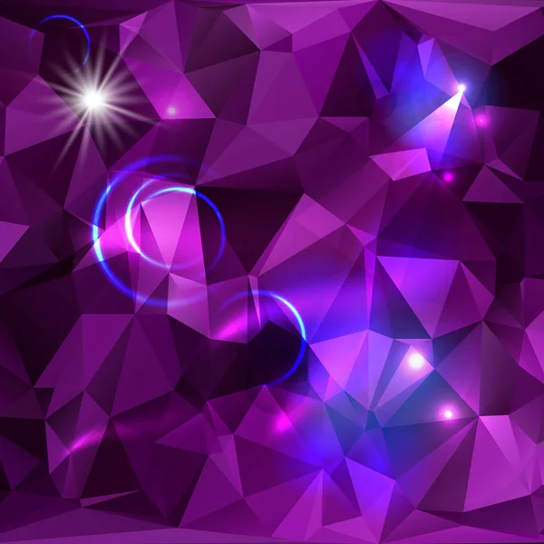 Polygonaler geometrischer violetter Hintergrund. — Stockvektor
