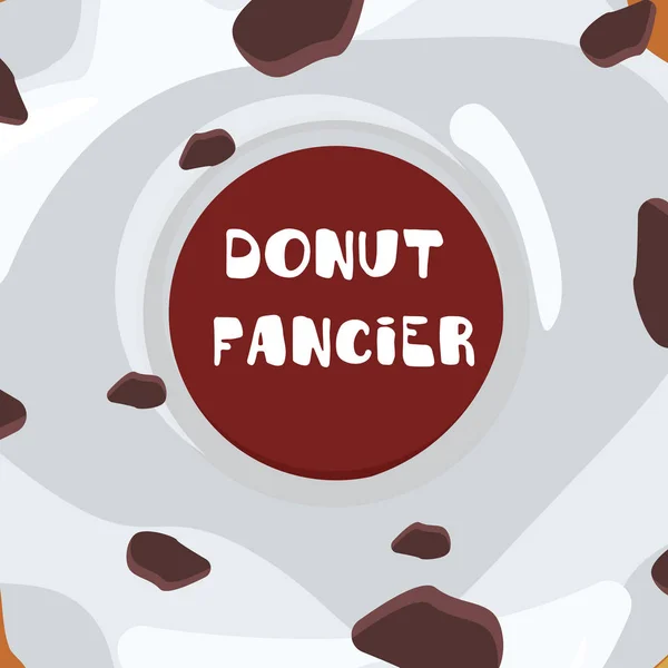 Donuts met glaze. — Stockvector
