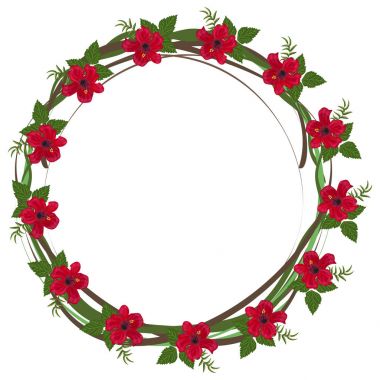 Tropikal çerçeve çiçek yaz yaprak aloha Tasarla.