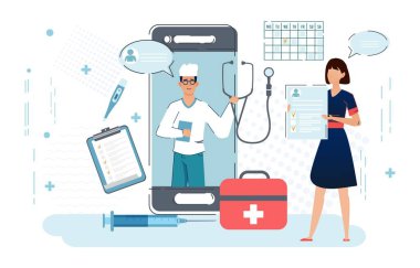 Çevrimiçi Doktor, Teletıp, Hastalar İçin Tıbbi Servis.