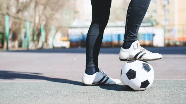 sport man with soccer ball