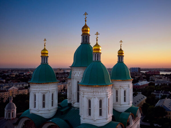 Church with green domes