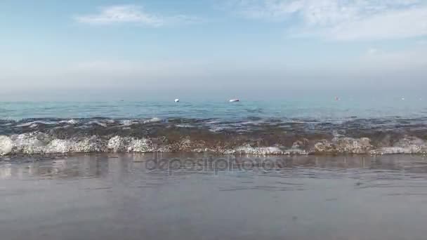 Arena y playa gallega y el mar — Vídeos de Stock