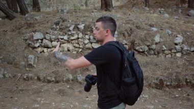 Antik kent kalıntıları seyahat fotoğrafçı