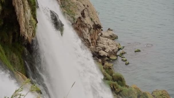 Grande Cascata Montagna Turchia — Video Stock