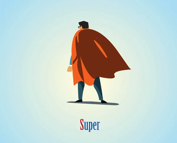 Векторна ілюстрація супергероя бізнесмена — стоковий вектор