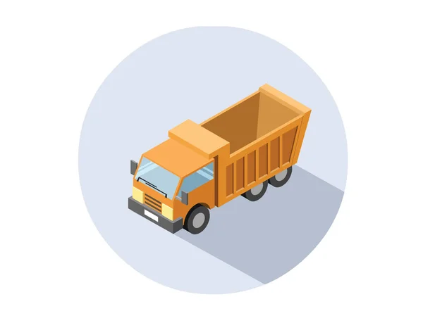 Izometryczne ilustracja wektorowa Truck. — Wektor stockowy