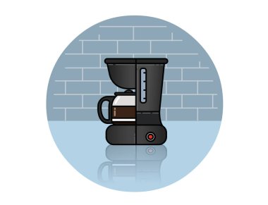 Kahve makinesi vektör simgesi