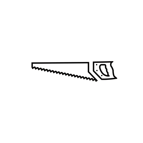 Ícone de serra de arco ilustração vetorial design plano — Vetor de Stock