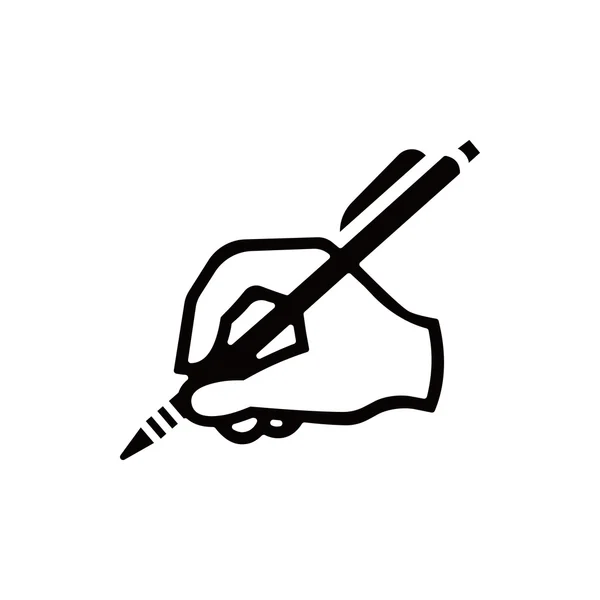 Scrittura a mano icona stock vettore illustrazione disegno piatto — Vettoriale Stock