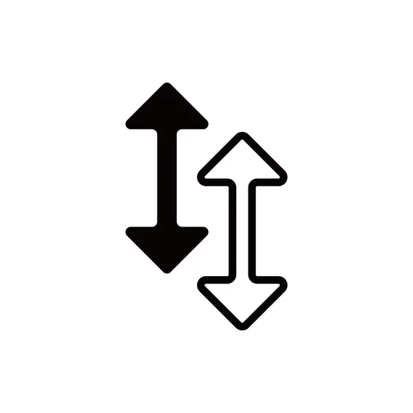 Šipka ikonu vektorové ilustrace plochý design — Stockový vektor