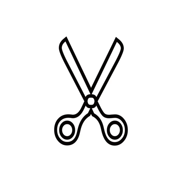 Scissors icon stock vector illustration flat design — Stock Vector