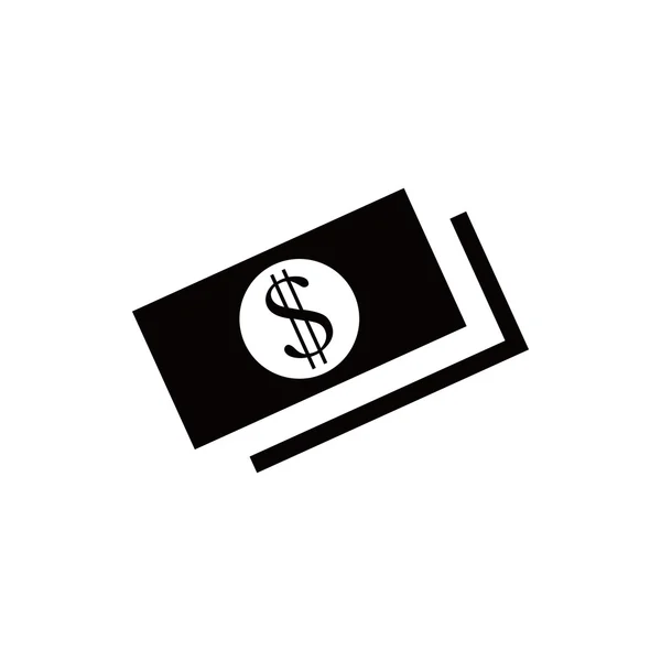 Icono de dinero stock vector ilustración diseño plano — Vector de stock
