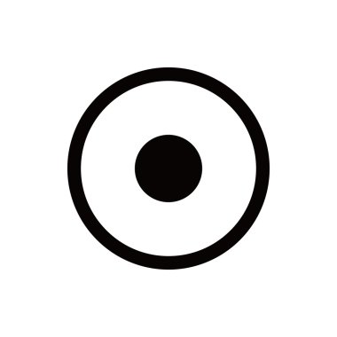 Rec simge stok vektör çizim düz tasarımı