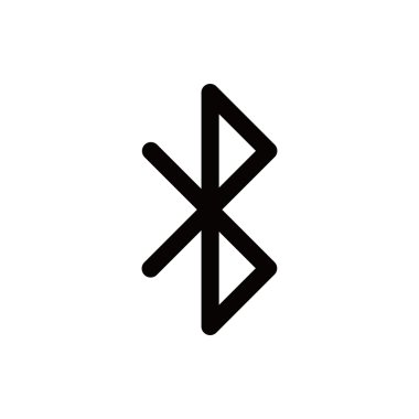 Bluetooth simgesi hisse senedi vektör çizim düz tasarım